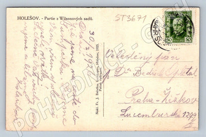 Postcard Holešov A party from Wilson's Gardens (ST3671)