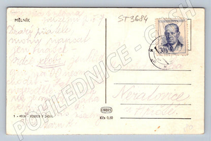 Postcard Mělník historical (ST3684)