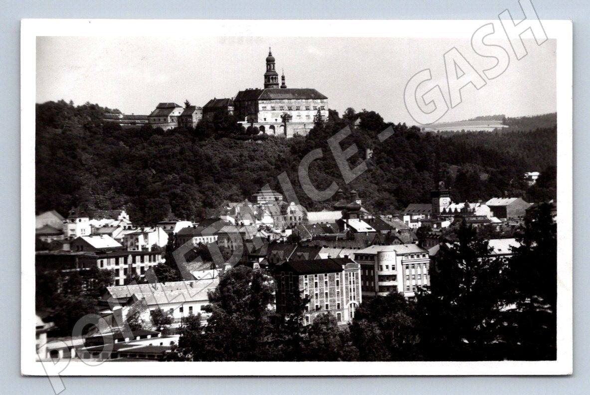 Postcard Náchod castle and town (ST3686)