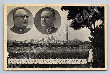 Postcard Kolín with portraits Koline Koline (ST3689)