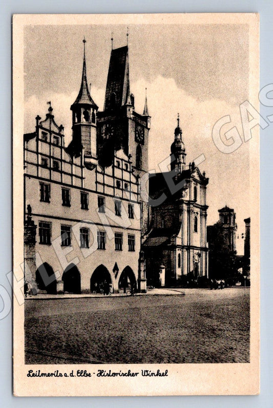 Postcard Litoměřice historical square (ST3691)