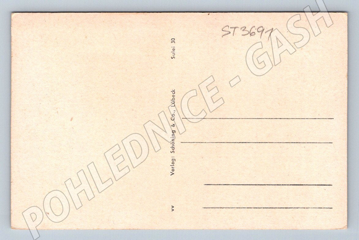 Postcard Litoměřice historical square (ST3691)