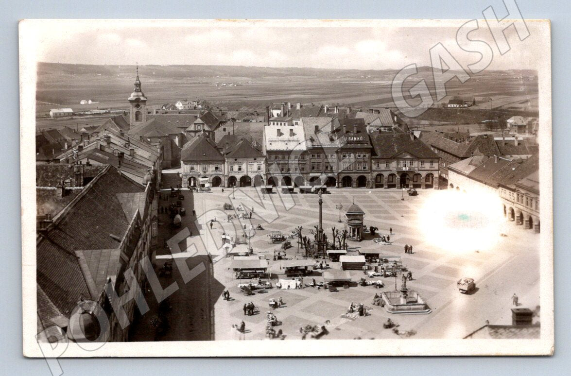 Postcard Jičín historical square (ST3693)