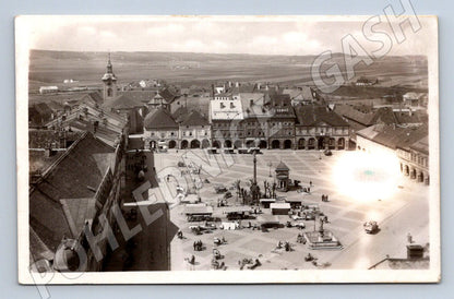 Postcard Jičín historical square (ST3693)