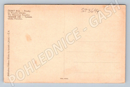 Postcard Trosky Castle Bohemian Paradise (ST3694)