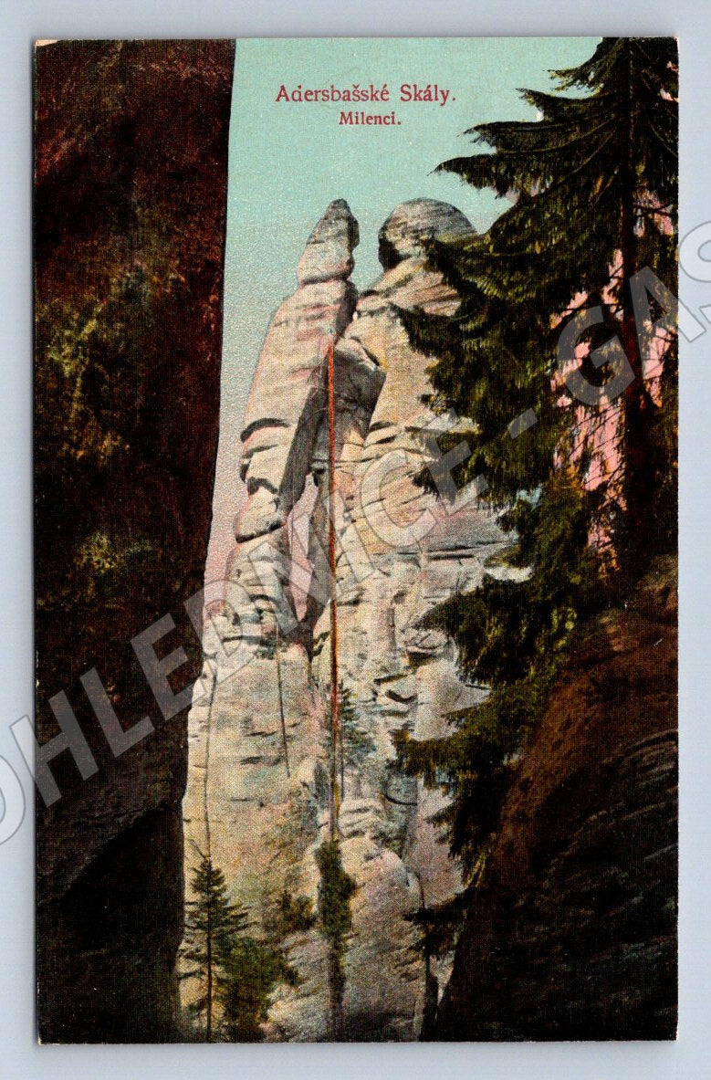 Postcard Adršpach Rocks Lovers (ST3696)