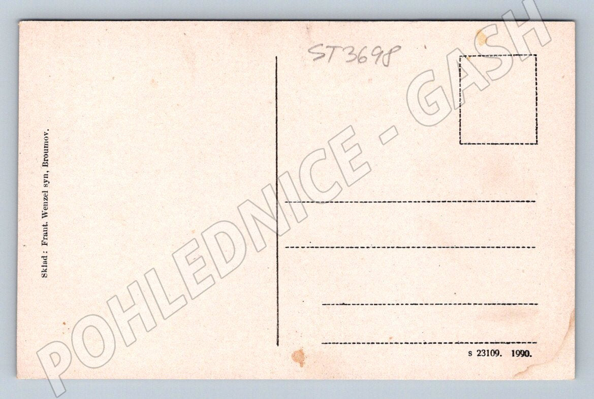 Postcard Adršpach Rocks Mayor and Mrs. (ST3698)