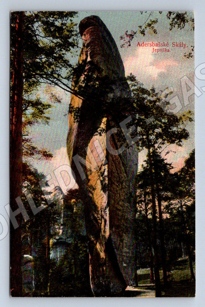 Postcard Adršpach Rocks Nun (ST3700)