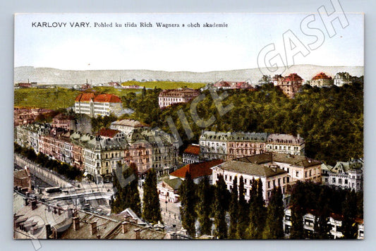 Postcard Karlovy Vary, Rich Wagner Street (ST3701)