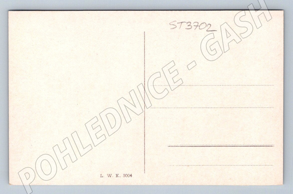 Postcard Karlovy Vary Hot Spring Colonnade colored (ST3702)