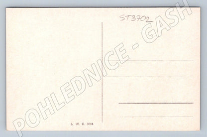 Postcard Karlovy Vary Hot Spring Colonnade colored (ST3702)