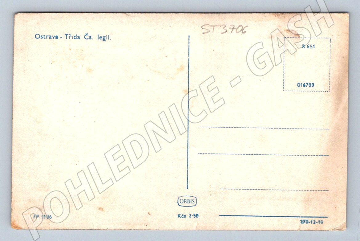 Postcard Ostrava Class of the Czechoslovak Legions (ST3706)