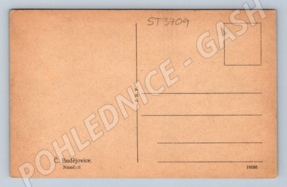 Postcard České Budějovice Square Black Tower (ST3709)