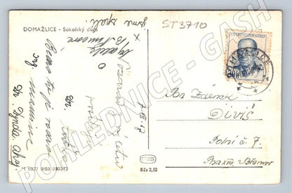 Postcard Domažlice Sokol House (ST3710)