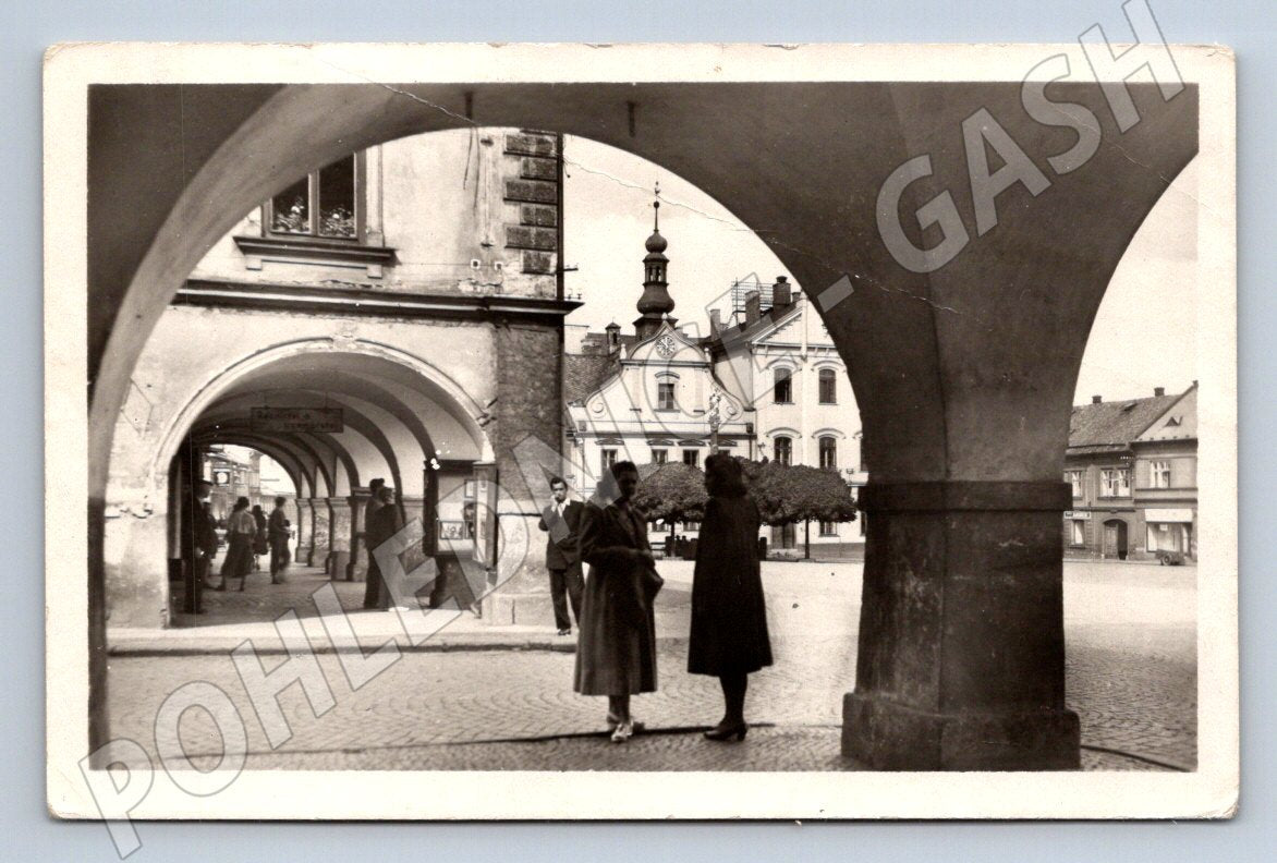 Postcard Ceska Třebová Square (ST3714)