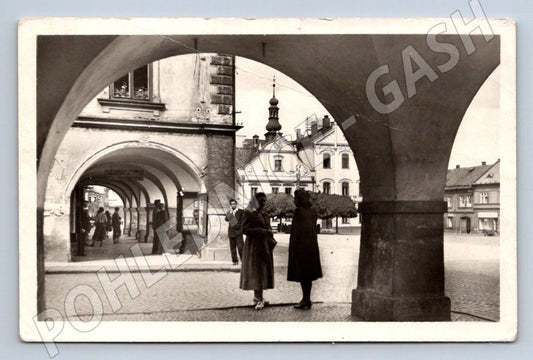 Postcard Ceska Třebová Square (ST3714)