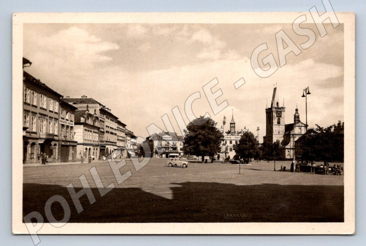 Postcard Litoměřice Masaryk Square (ST3715)