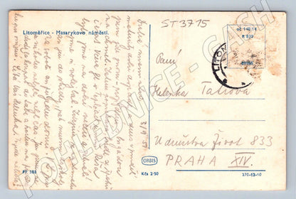 Postcard Litoměřice Masaryk Square (ST3715)