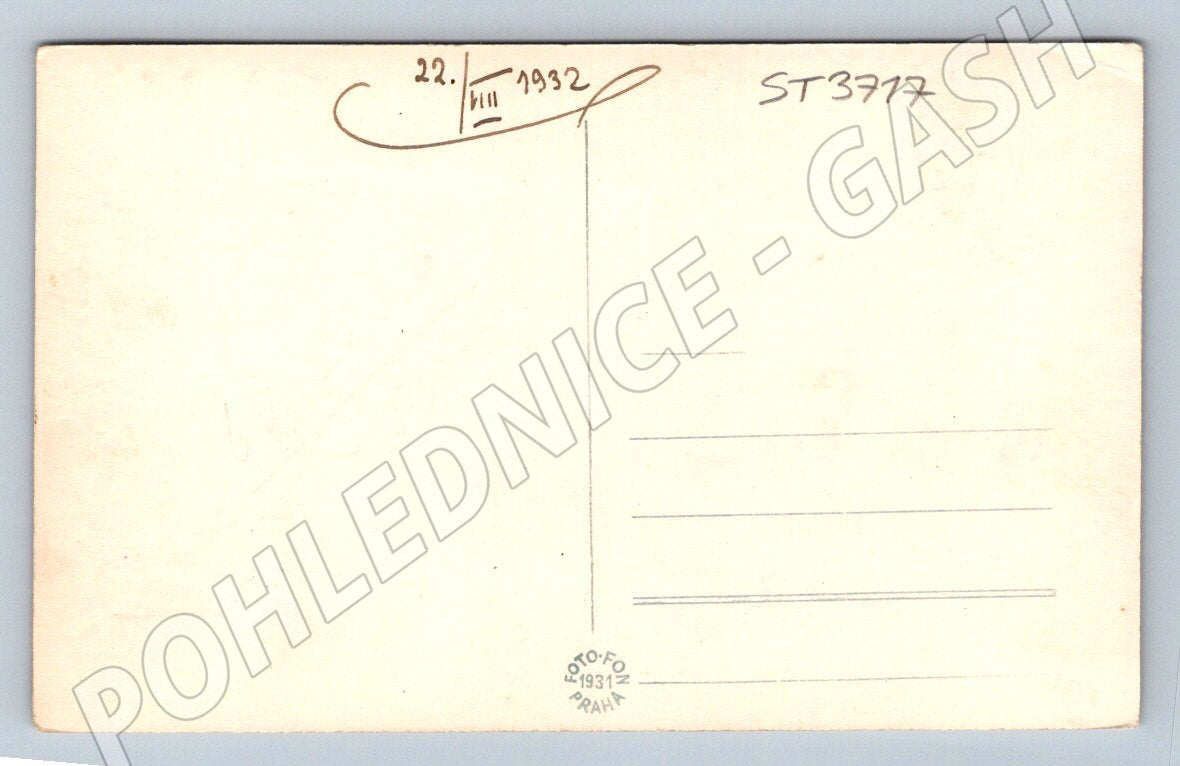 Postcard Klatovy New Town Hall Black Tower (ST3717)