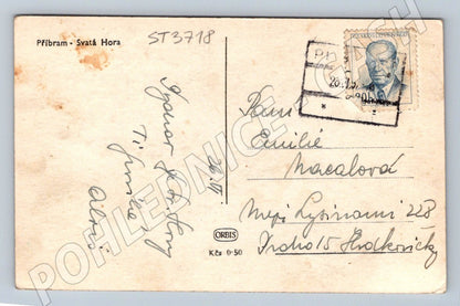 Postcard Příbram Holy Mountain Baroque pilgrimage site (ST3718)