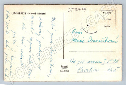 Postcard Litoměřice Peace Square (ST3719)