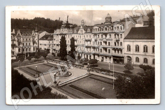 Postcard Marianske Lazne Hotel Pacific Stalin Square (ST3722)