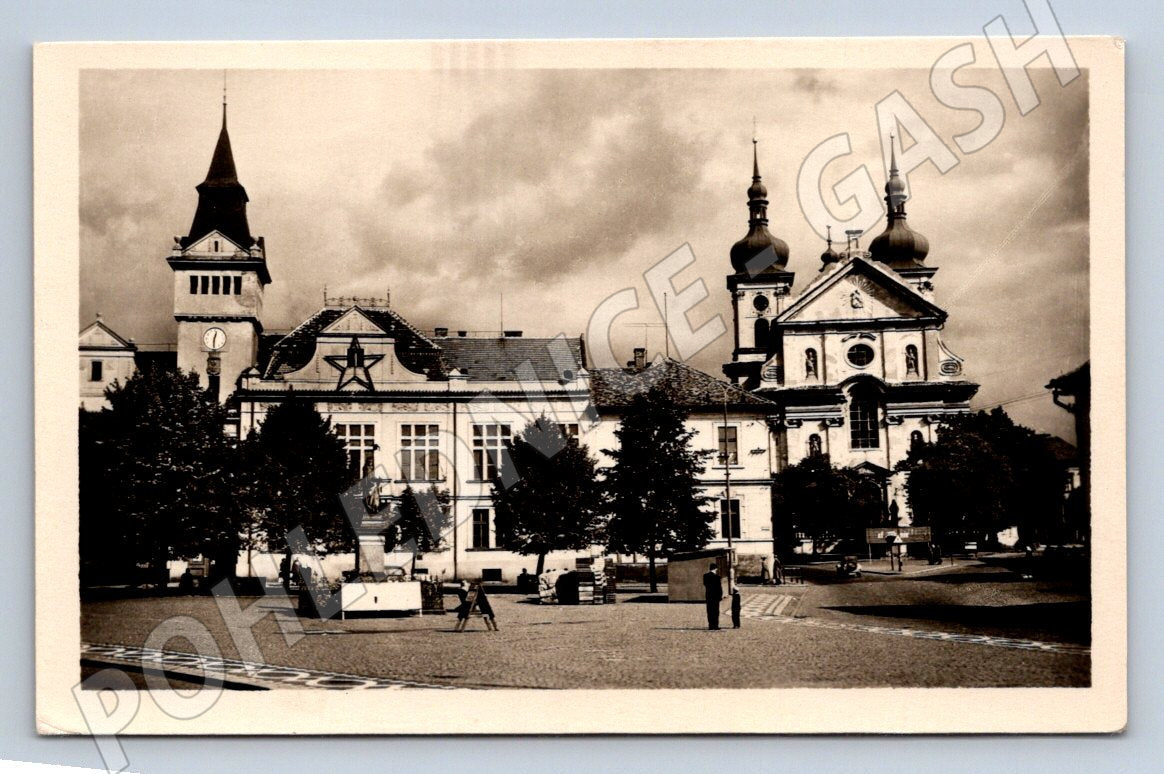 Postcard Stará Boleslav historical square (ST3725)