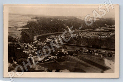 Postcard Štěchovice aerial view historical (ST3726)