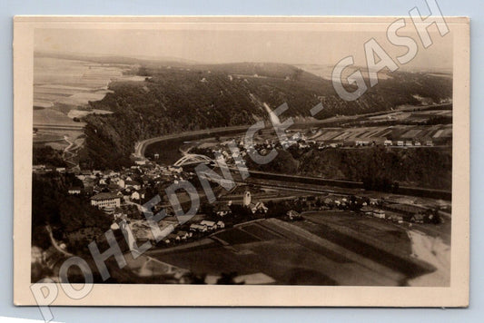 Postcard Štěchovice aerial view historical (ST3726)