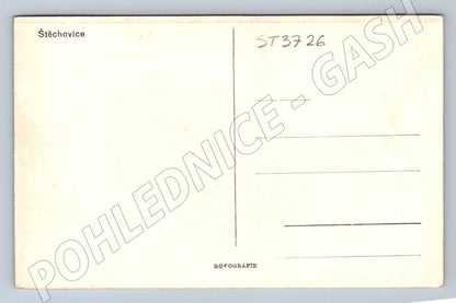 Postcard Štěchovice aerial view historical (ST3726)