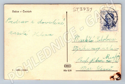 Postcard Dašice in Bohemia, historical (ST3731)