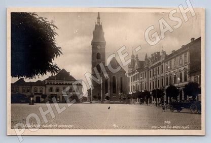 Postcard Vodňany Freedom Square historical (ST3733)