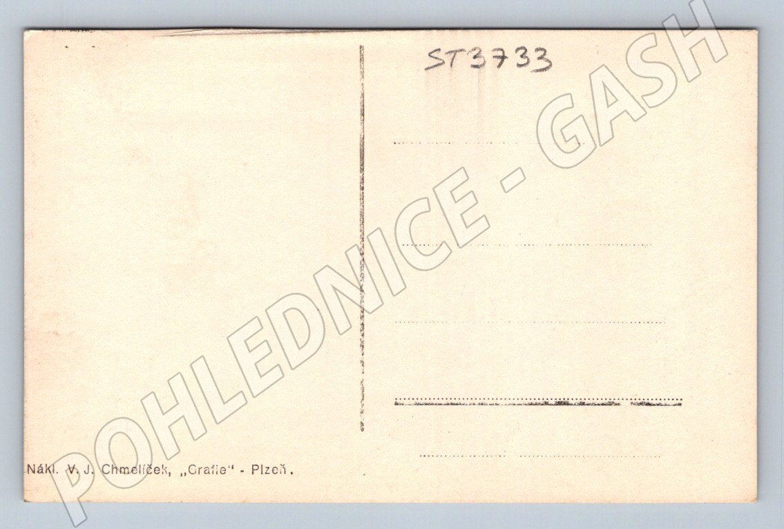 Postcard Vodňany Freedom Square historical (ST3733)