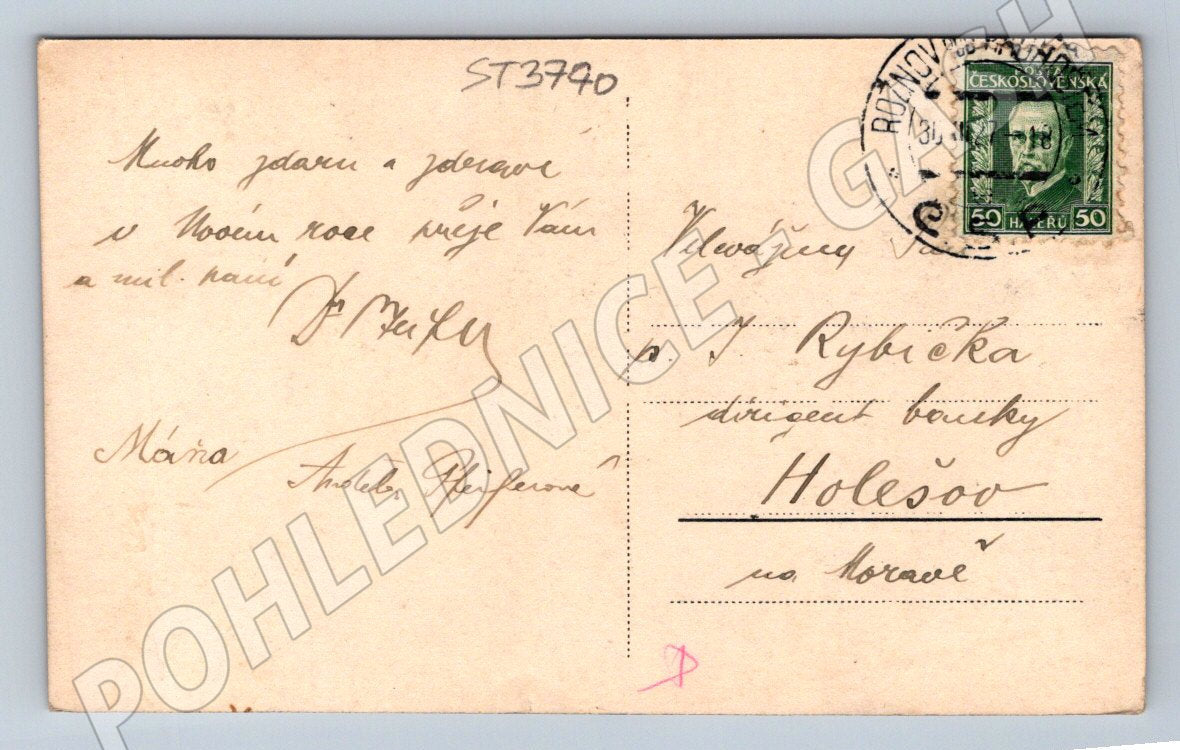 Postcard Rožnov pod Radhoštěm historical (ST3740)