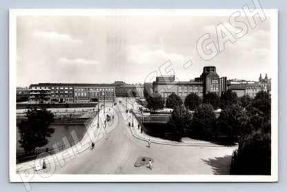 Postcard Hradec Králové Tyršův Bridge and Museum (ST3742)