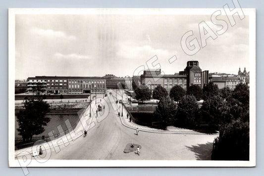 Postcard Hradec Králové Tyršův Bridge and Museum (ST3742)