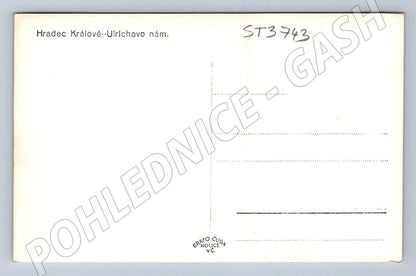 Postcard Hradec Králové Ulrich Square (ST3743)