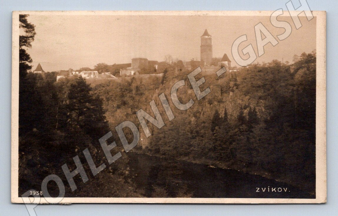 Postcard Zvíkov Castle, historical (ST3745)