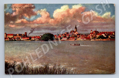 Postcard Jindřichův Hradec castle historical (ST3747)