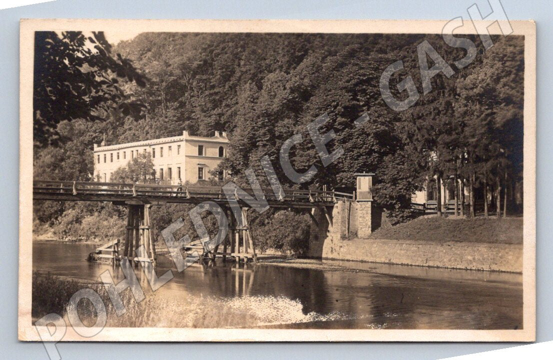 Postcard Spa Teplice u Hranice bridge and spa house (ST3748)