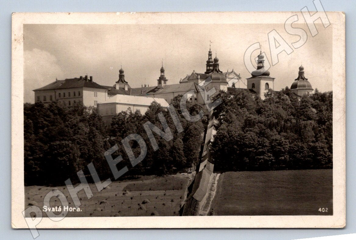 Postcard Holy Mountain near Příbram, a pilgrimage site (ST3749)