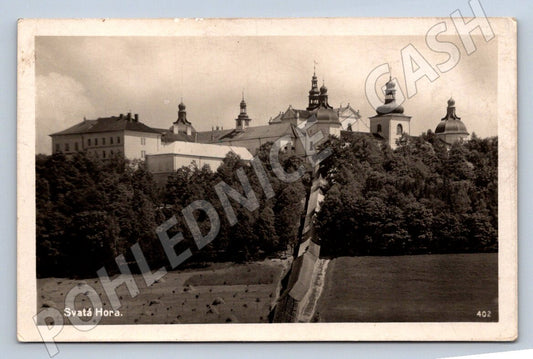 Postcard Holy Mountain near Příbram, a pilgrimage site (ST3749)