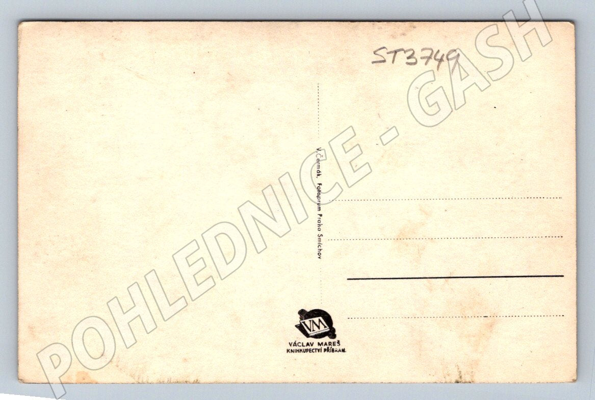 Postcard Holy Mountain near Příbram, a pilgrimage site (ST3749)