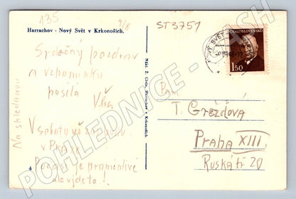 Postcard Harrachov New World Giant Mountains (ST3751)