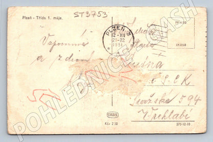 Postcard Pilsen Class 1 May 1931 (ST3753)