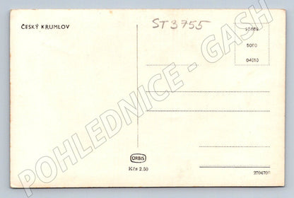 Postcard Český Krumlov castle Orbis (ST3755)