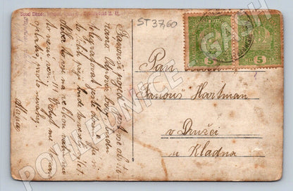 Postcard portrait of girls Austria Hungary handwritten (ST3760)