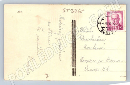 Postcard Zlín Department Store Canteen Historical (ST3768)
