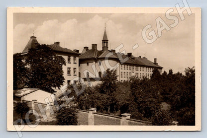 Postcard Slatiňany monastery Chrudim district Orbis (ST3779)