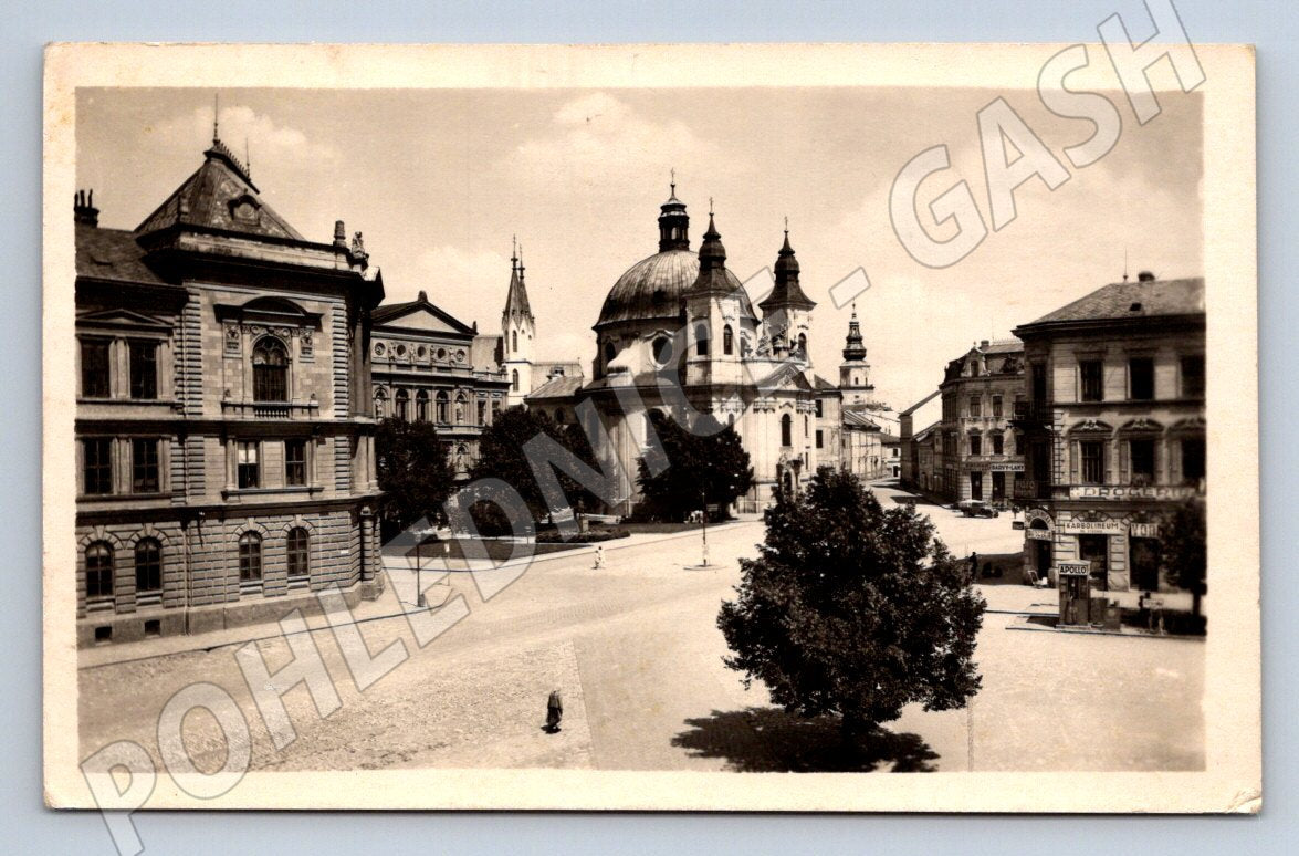 Postcard Kroměříž Legionnaires' Square 1953 (ST3782)